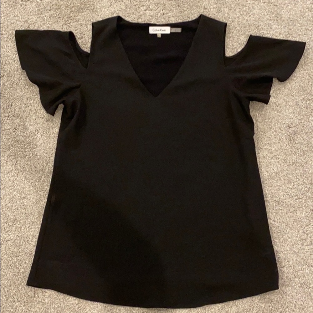 Calvin Klein Cold-Shoulder Top